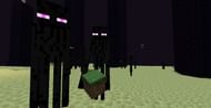 Enderman holding grass (Image via Minecraft)